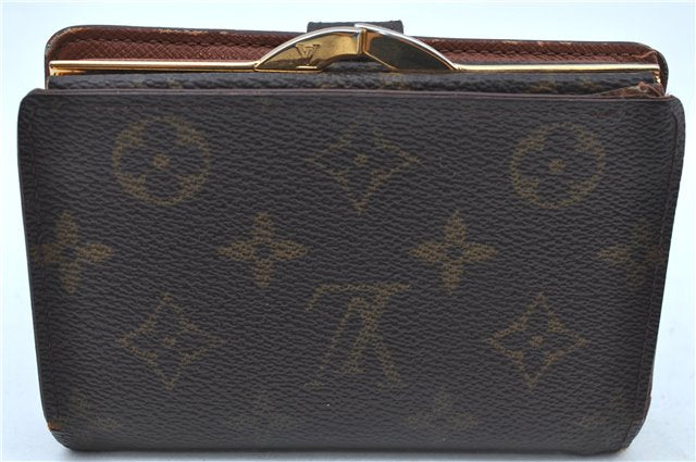 Auth Louis Vuitton Monogram Porte Monnaie Billets Viennois M61663 Wallet J8968