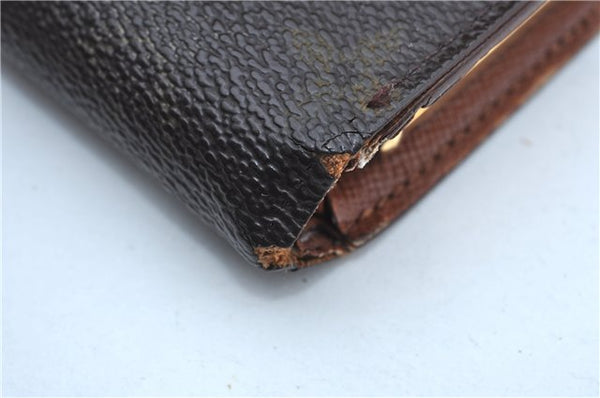 Auth Louis Vuitton Monogram Porte Monnaie Billets Viennois M61663 Wallet J8968