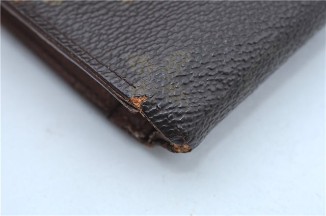 Auth Louis Vuitton Monogram Porte Monnaie Billets Viennois M61663 Wallet J8968