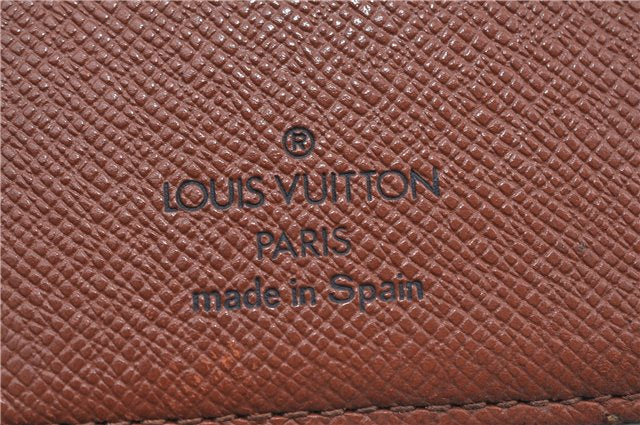 Auth Louis Vuitton Monogram Porte Monnaie Billets Viennois M61663 Wallet J8968