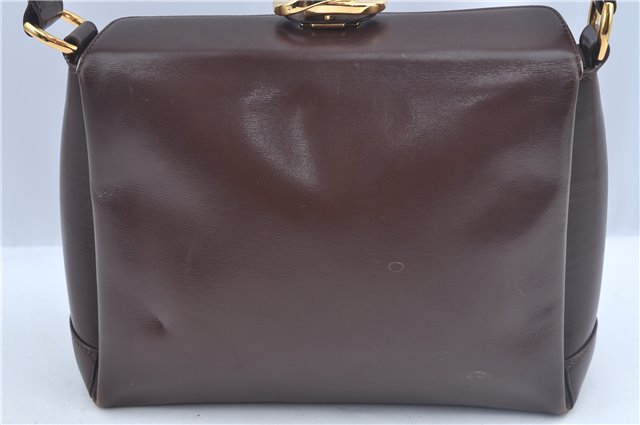 Authentic GUCCI Shoulder Hand Bag Purse Leather Brown J8969