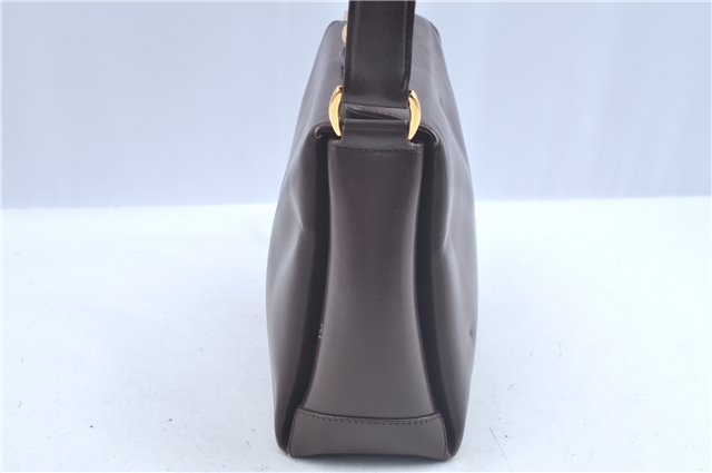 Authentic GUCCI Shoulder Hand Bag Purse Leather Brown J8969