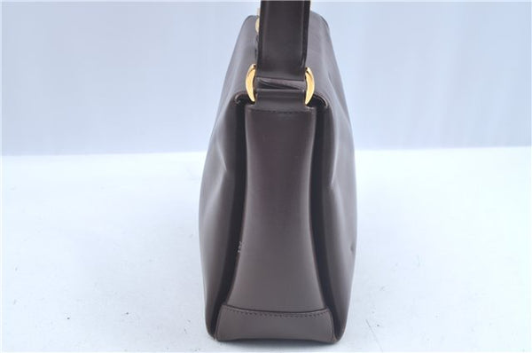 Authentic GUCCI Shoulder Hand Bag Purse Leather Brown J8969