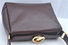 Authentic GUCCI Shoulder Hand Bag Purse Leather Brown J8969