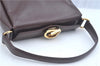 Authentic GUCCI Shoulder Hand Bag Purse Leather Brown J8969