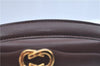 Authentic GUCCI Shoulder Hand Bag Purse Leather Brown J8969