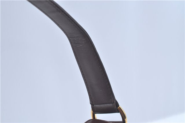 Authentic GUCCI Shoulder Hand Bag Purse Leather Brown J8969