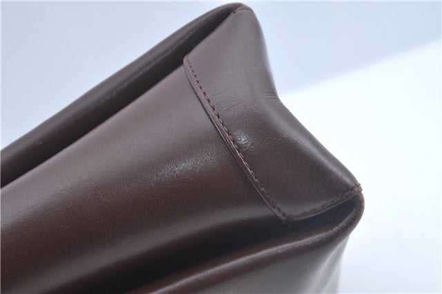 Authentic GUCCI Shoulder Hand Bag Purse Leather Brown J8969