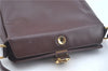 Authentic GUCCI Shoulder Hand Bag Purse Leather Brown J8969
