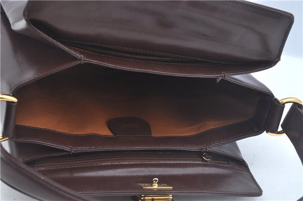 Authentic GUCCI Shoulder Hand Bag Purse Leather Brown J8969