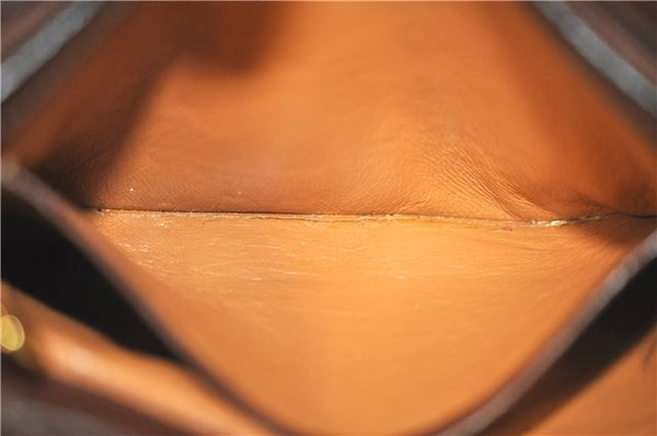 Authentic GUCCI Shoulder Hand Bag Purse Leather Brown J8969