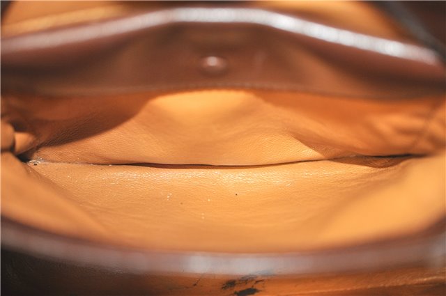 Authentic GUCCI Shoulder Hand Bag Purse Leather Brown J8969