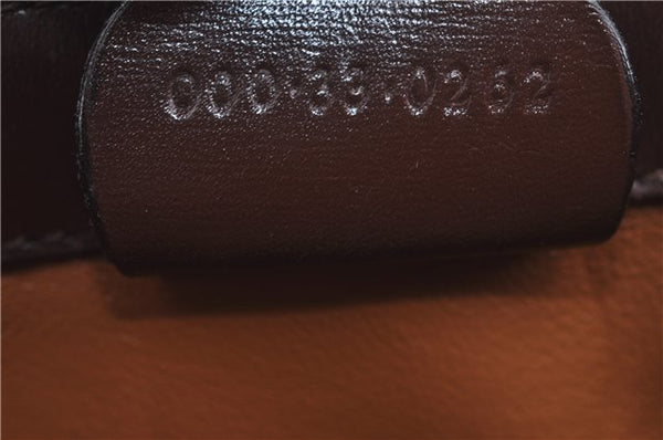 Authentic GUCCI Shoulder Hand Bag Purse Leather Brown J8969