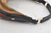 Authentic GUCCI Web Sherry Line Shoulder Bag Canvas Leather 0014288 Beige J8971