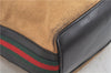 Authentic GUCCI Web Sherry Line Shoulder Bag Canvas Leather 0014288 Beige J8971