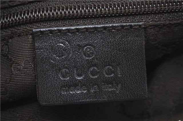 Authentic GUCCI Web Sherry Line Shoulder Bag Canvas Leather 0014288 Beige J8971