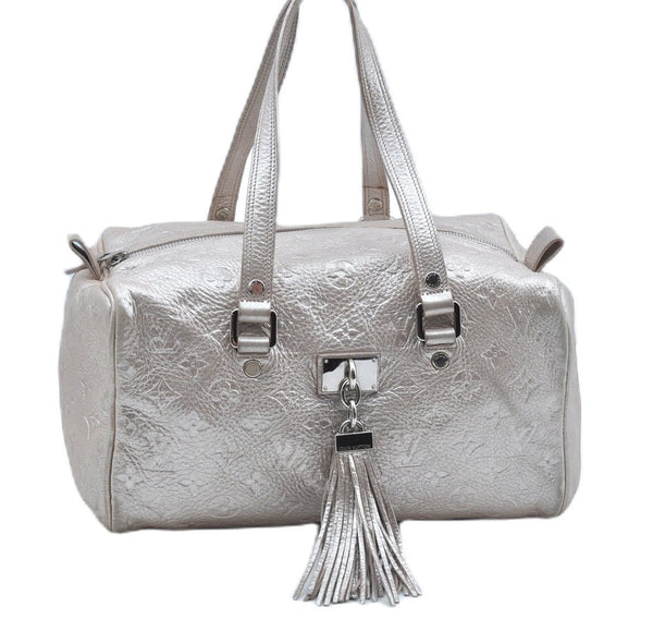 Authentic Louis Vuitton Monogram Shimmer Comete Silver M95817 LV J8979