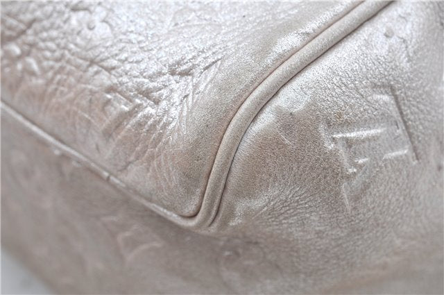 Authentic Louis Vuitton Monogram Shimmer Comete Silver M95817 LV J8979