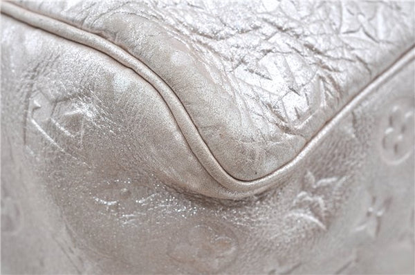 Authentic Louis Vuitton Monogram Shimmer Comete Silver M95817 LV J8979