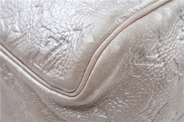 Authentic Louis Vuitton Monogram Shimmer Comete Silver M95817 LV J8979