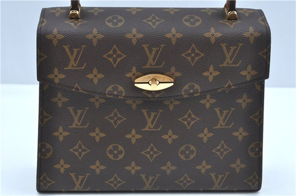 Authentic Louis Vuitton Monogram Malesherbes Hand Bag Purse M51379 LV J9020