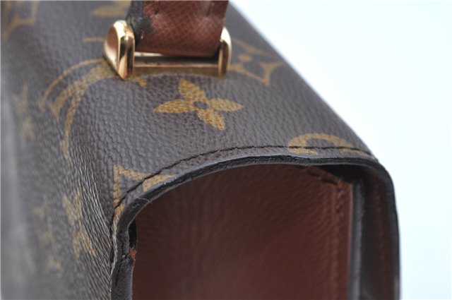 Authentic Louis Vuitton Monogram Malesherbes Hand Bag Purse M51379 LV J9020