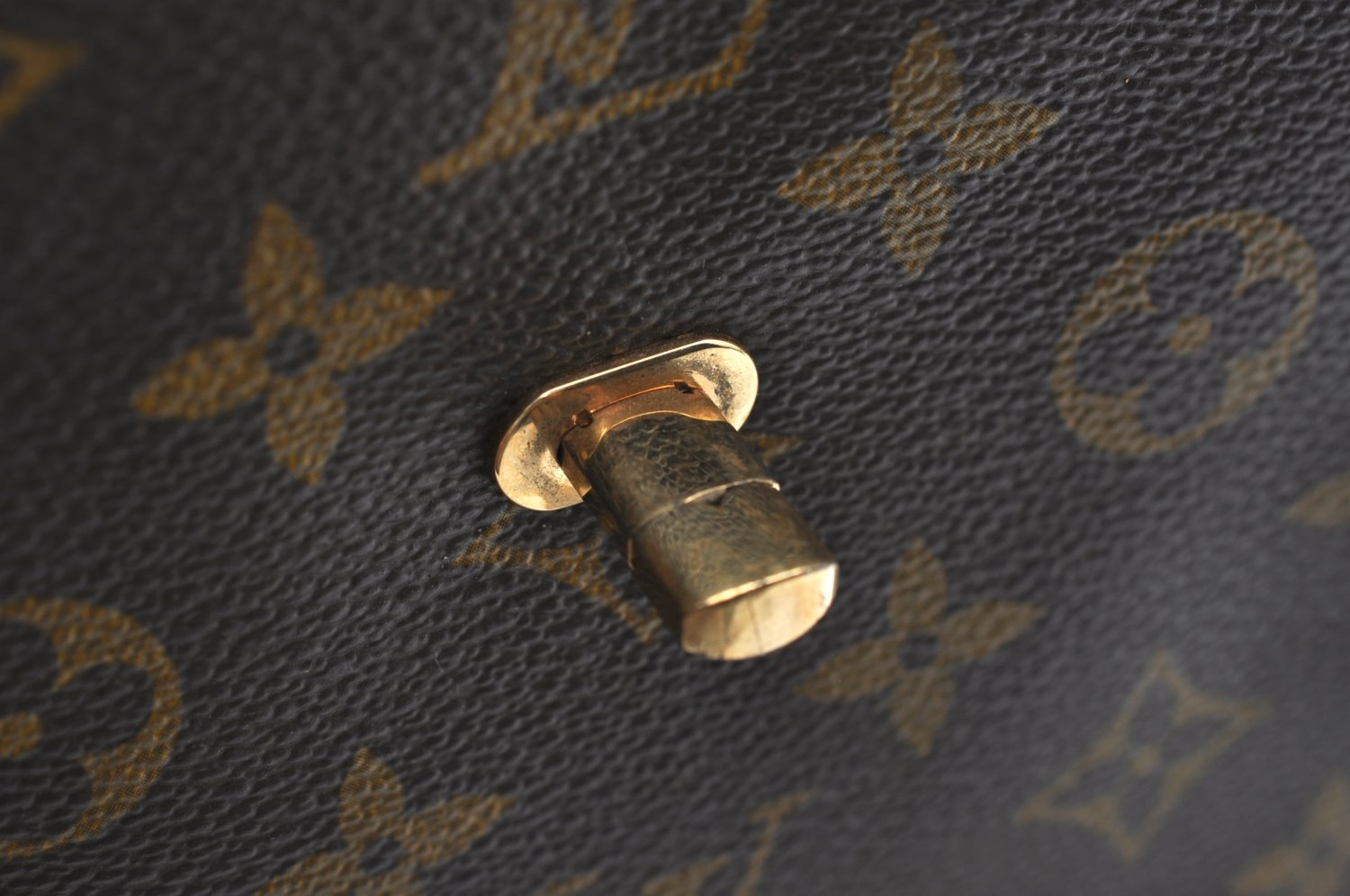 Authentic Louis Vuitton Monogram Malesherbes Hand Bag Purse M51379 LV J9027