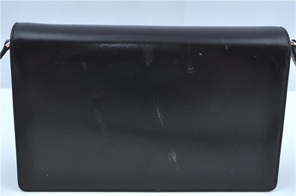 Authentic GUCCI Shoulder Cross Body Bag Purse Leather Black J9045