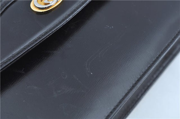 Authentic GUCCI Shoulder Cross Body Bag Purse Leather Black J9045