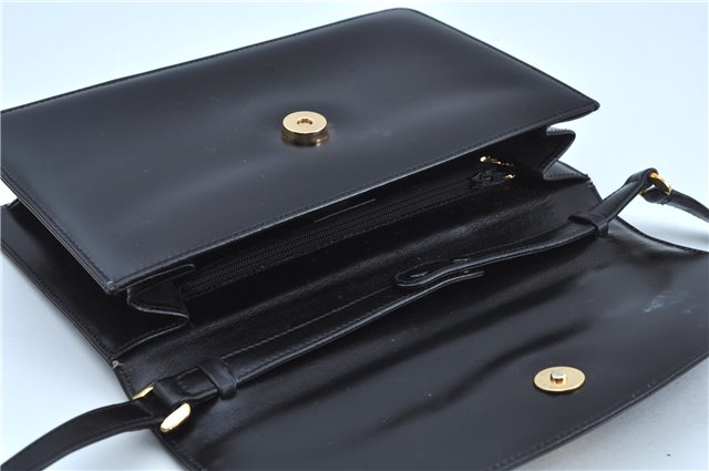 Authentic GUCCI Shoulder Cross Body Bag Purse Leather Black J9045