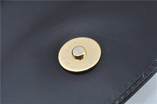 Authentic GUCCI Shoulder Cross Body Bag Purse Leather Black J9045