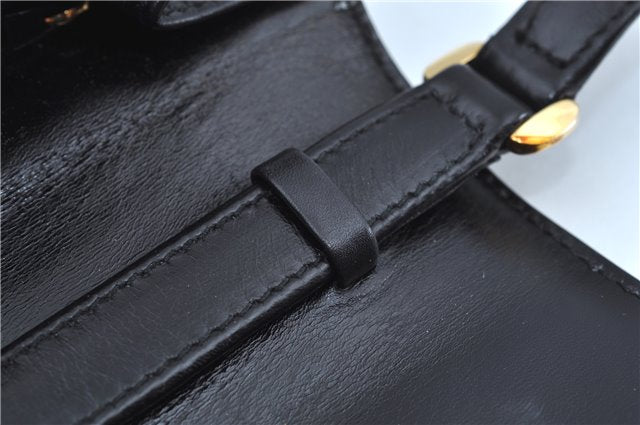 Authentic GUCCI Shoulder Cross Body Bag Purse Leather Black J9045