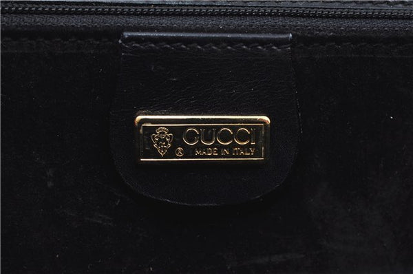 Authentic GUCCI Shoulder Cross Body Bag Purse Leather Black J9045
