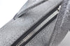 Authentic BALENCIAGA Triangle Duffle 2Way Hand Bag Leather 531048 Silver J9046