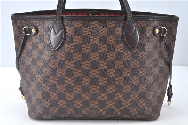 Authentic Louis Vuitton Damier Neverfull PM Shoulder Tote Bag N51109 LV J9056