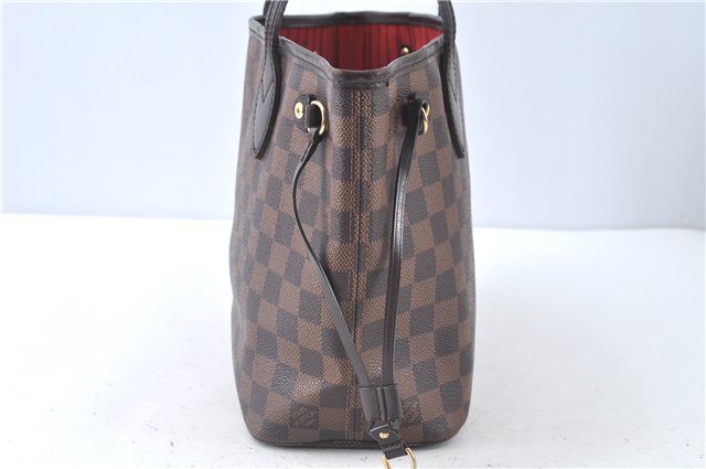 Authentic Louis Vuitton Damier Neverfull PM Shoulder Tote Bag N51109 LV J9056