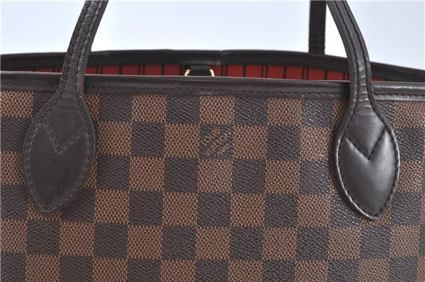 Authentic Louis Vuitton Damier Neverfull PM Shoulder Tote Bag N51109 LV J9056