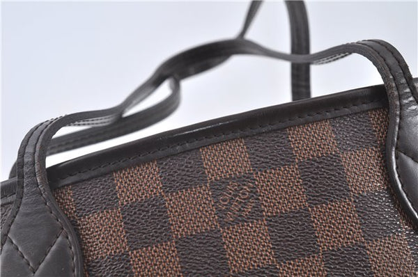 Authentic Louis Vuitton Damier Neverfull PM Shoulder Tote Bag N51109 LV J9056