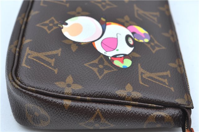 Auth Louis Vuitton Monogram Panda Pochette Accessoires Pouch M51981 LV J9061