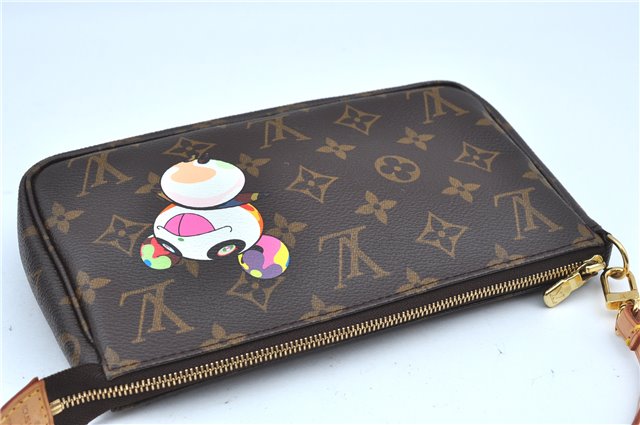 Auth Louis Vuitton Monogram Panda Pochette Accessoires Pouch M51981 LV J9061