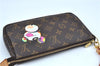 Auth Louis Vuitton Monogram Panda Pochette Accessoires Pouch M51981 LV J9061