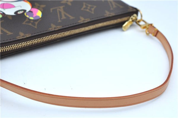 Auth Louis Vuitton Monogram Panda Pochette Accessoires Pouch M51981 LV J9061