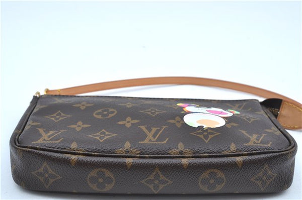 Auth Louis Vuitton Monogram Panda Pochette Accessoires Pouch M51981 LV J9061