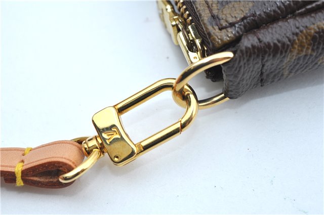 Auth Louis Vuitton Monogram Panda Pochette Accessoires Pouch M51981 LV J9061