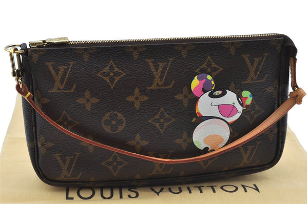 Auth Louis Vuitton Monogram Panda Pochette Accessoires Pouch M51981 LV J9062