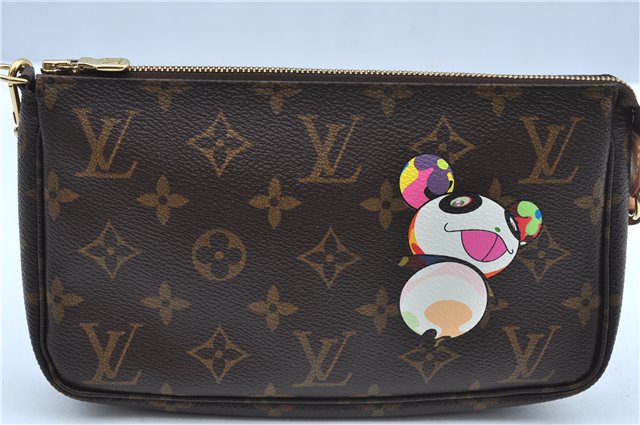 Auth Louis Vuitton Monogram Panda Pochette Accessoires Pouch M51981 LV J9062