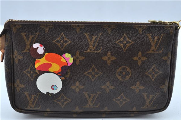 Auth Louis Vuitton Monogram Panda Pochette Accessoires Pouch M51981 LV J9062