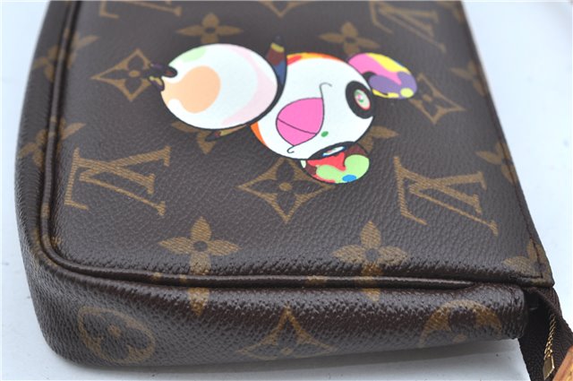 Auth Louis Vuitton Monogram Panda Pochette Accessoires Pouch M51981 LV J9062