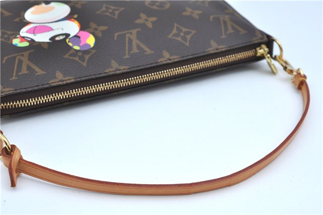 Auth Louis Vuitton Monogram Panda Pochette Accessoires Pouch M51981 LV J9062