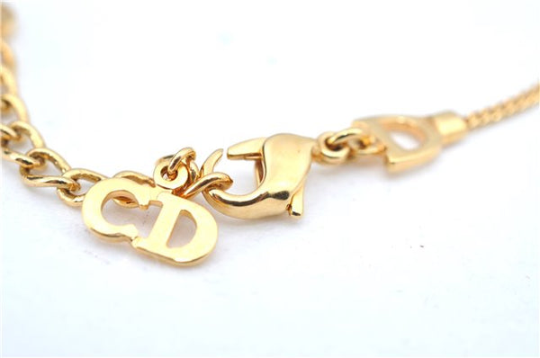 Authentic Christian Dior Chain Bracelet Gold Tone CD J9080